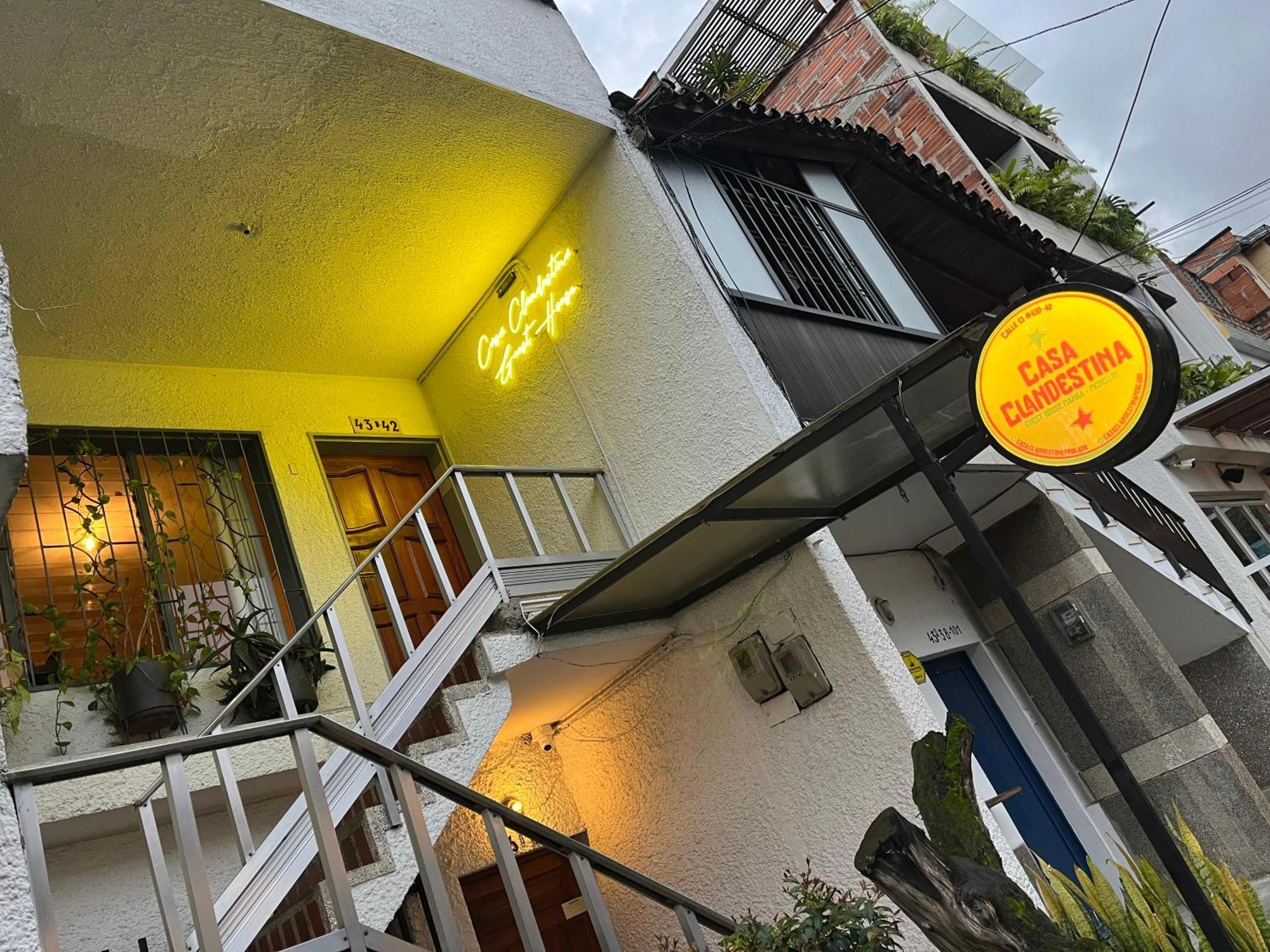 Hotel Casa Clandestina Medellín Exterior foto